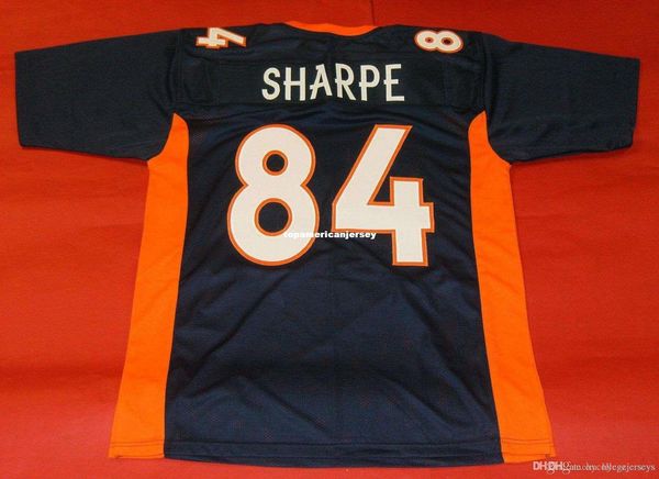 

nbspnfl retro #84 shannon sharpe custom mitchell & ness jersey bule mens stitching s-5xl,6xl football jerseys running, Black;blue