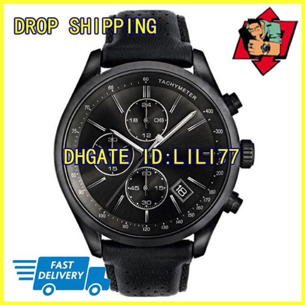 

100 original japan movement new model chronograph leather men watch hb1513474 hb1513476 hb1513550 hb1513563