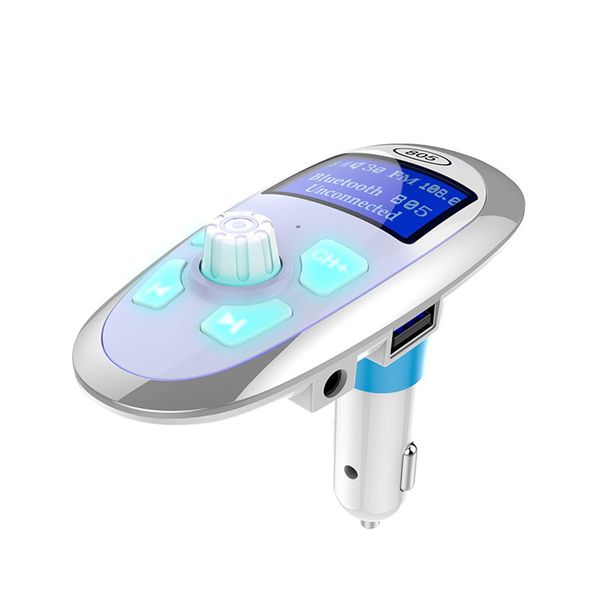 

car kit mp3 player fm transmitter bluetooth wireless radio aux modulator dual usb charging handscall 3.5mm audio cargador