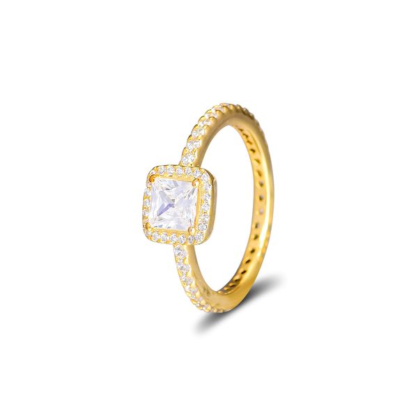 

ckk ring timeless elegance rings for women men anillos mujer anel bague femme wedding engagement 925 sterling silver jewelry, Golden;silver