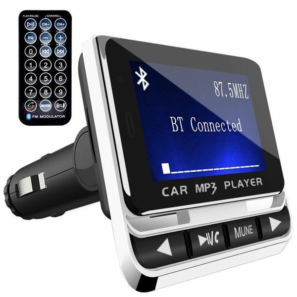 

intelligent fast charging lcd bluetooth universal call handremote control audio car kit radio mp3 player fm transmitter r15