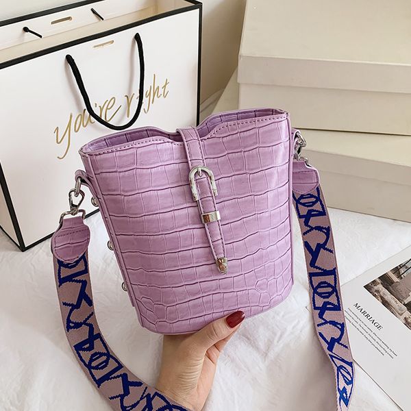 

fashion stone pattern messenger bags for women 2020 small bucket bag good quality pu leather ladies luxury designer handbag