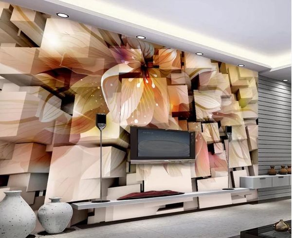 

стереоскопических 3d обои 3d фантазия цветок гостиной украшение тв фон роспись стен