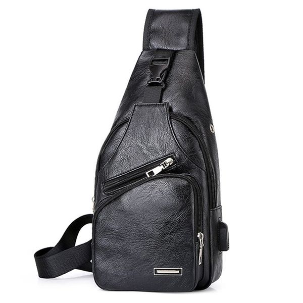 

новый crossbody сумки для мужчин 2020 мода грудь сумка мужчины портативный usb зарядный мужчины сумка пакет спорт на открытом воздухе малый