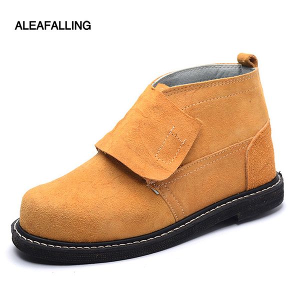

aleafalling anti-smashing puncture water oil proof men's safety boots labor welder shoes boots high press protecting toes mbt14, Black