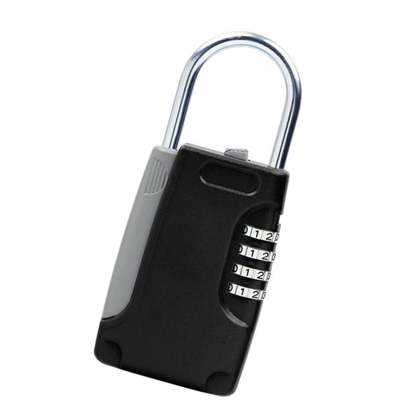 

metal 4 digit password lock security combination padlock with key box, strong