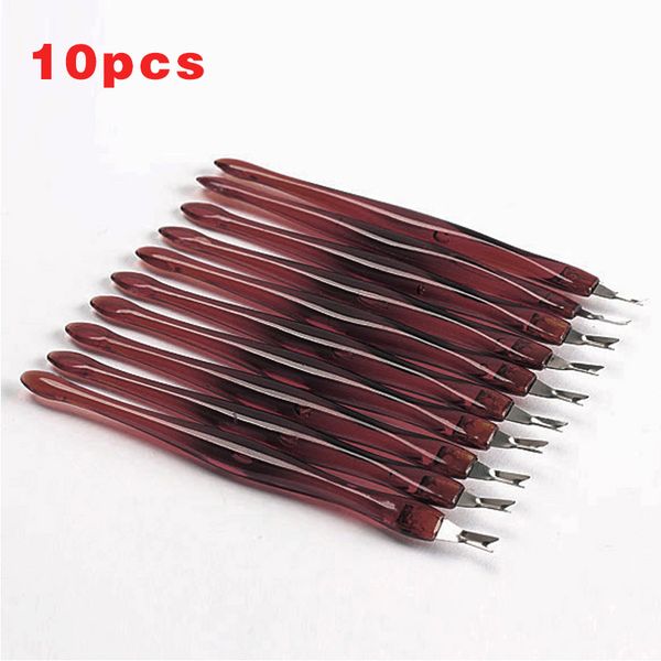 

10 pcs/set cuticle trimmer pusher remover manicure pedicure care nail beauty tool kg66