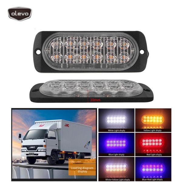 

signal lamp led for cars 12led 12v 24v 36w yellow white red lamps 6500k car truck auto light neon car daytime running lights