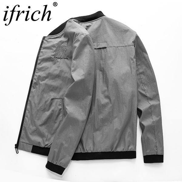 

plus size 8xl spring autumn casual solid fashion slim bomber jacket men overcoat baseball jackets men's streetwear jacket top, Black;brown