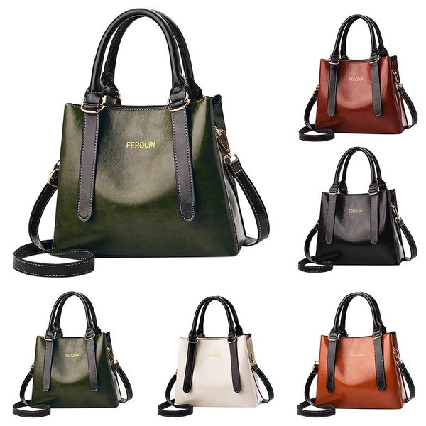 

2019 spring summer new women's fashion simple pure color single shoulder messenger high-class design bags#35
