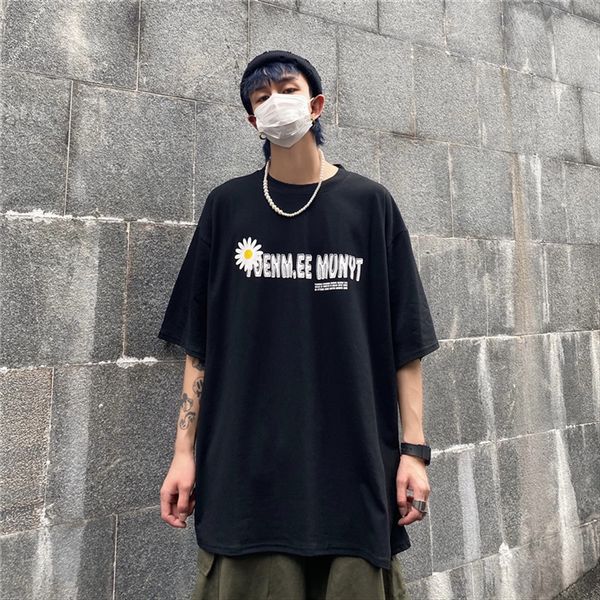 

ins harajuku style daisy letter printing loose versatile short-sleeved t-shirt ins harajuku style daisy letter printing loose versatile shor, White