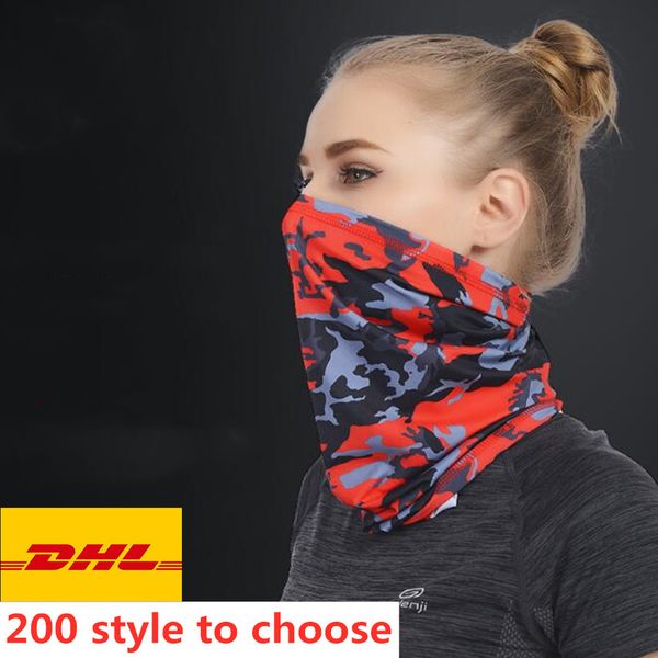 

200 стиль полиэстер шарфы бандана маска для лица спорт на открытом воздухе бандана кемпинг велоспорт головные уборы пешие прогулки охлаждающ