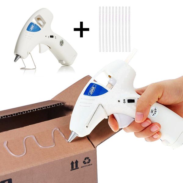 

1pcs 10w melt glue gun wireless glue gun for home repairs diy arts & crafts with 10/20/50/100pcs 7mm melt stick