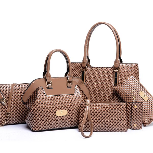 

2020 new six piece handbags shoulder bag clutch shoulder bag ms. hand