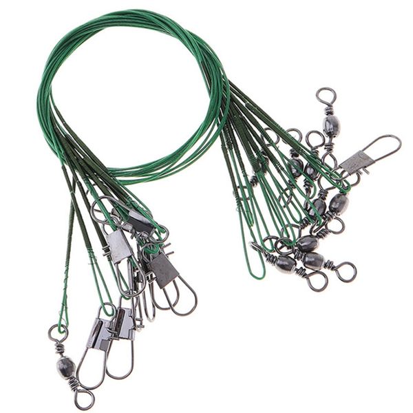 

portable high carbon fishing lead line stainless steel string rope 10pcs
