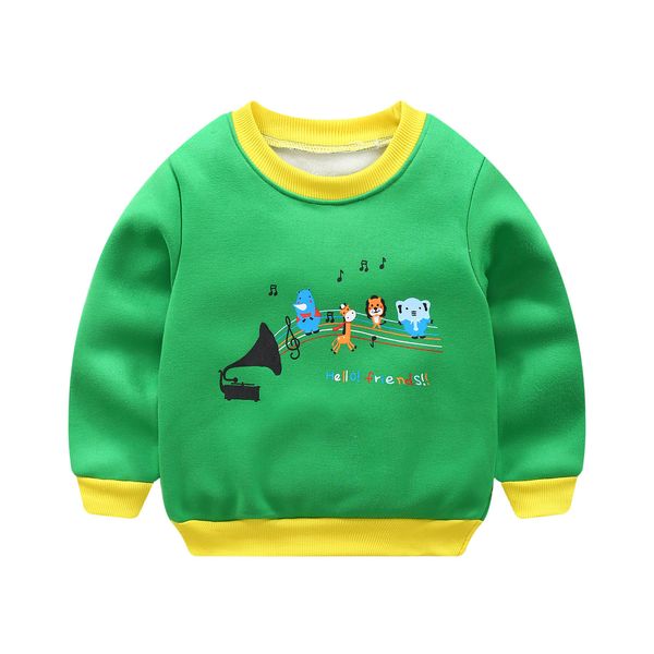 

baby's autumn winter sweatshirt baby boys girls warm cover hatless sanitary clothing, Black