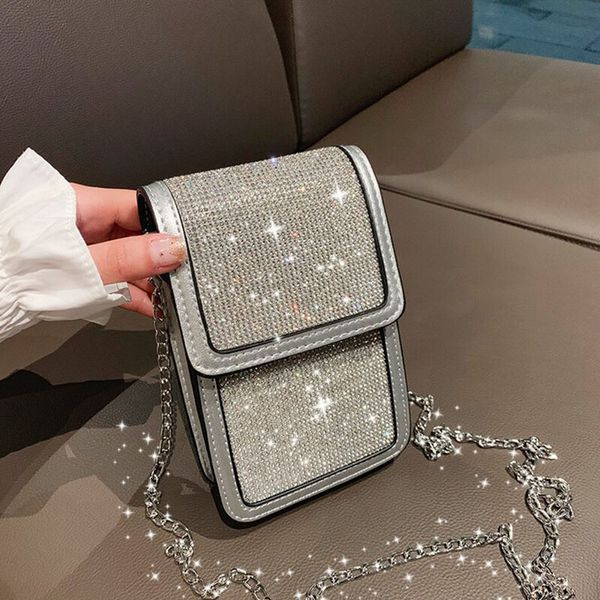 

rhinestone mobile phone bags for women 2020 new clutch designer women glitter handbags ladies clutch bag luxury bag