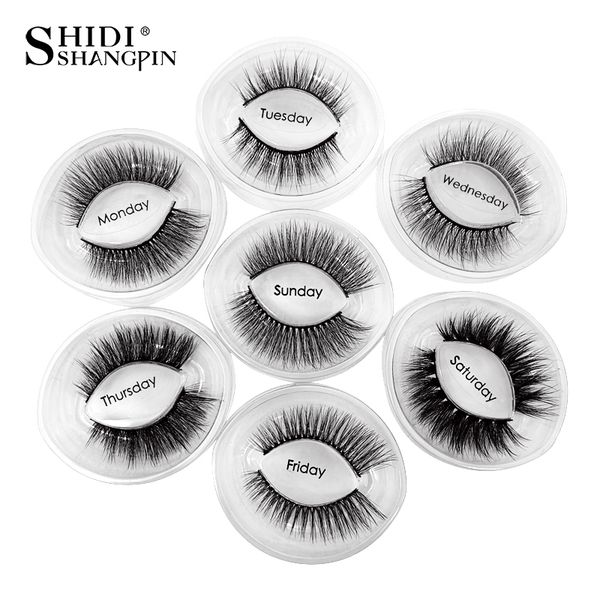 

new 7 pairs 3d mink lashes natural soft reusable handmade 3d mink false eyelashes wispy mink lashes makeup thick cilios eyelash extensions