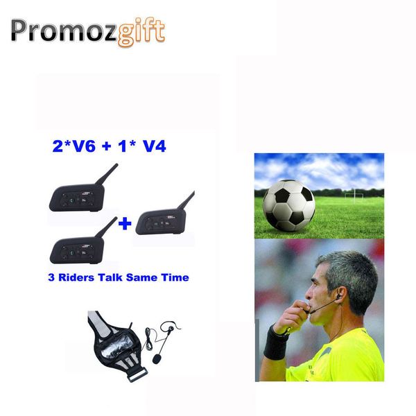 

1* v4 + 2 * v6 1200m 3 referees talk same time for football referee coach judger arbitro ref-comm headset