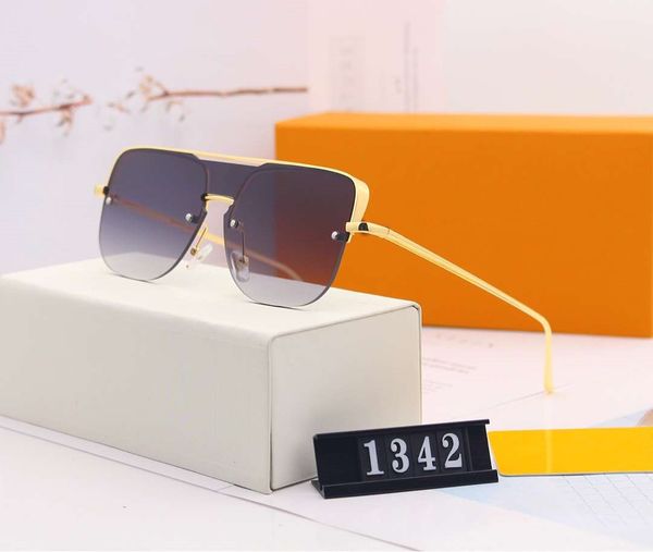 

mens woman sunglasses sunglasses mens glasses uv400 1342 6 color optional highly quality with box, White;black