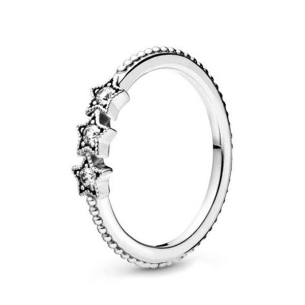 

fahmi 100% 925 sterling silver 198492c01 celestial stars ring fashion simple romantic original women's jewelry gift factory, Golden;silver