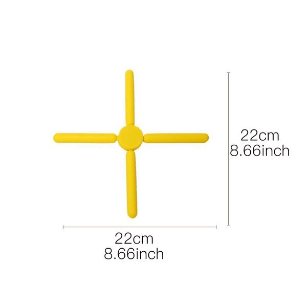 

cross-shaped silicone placemat portable folding heat insulation cup mat coaster table pad pot holder cell phone storage rack mats pads