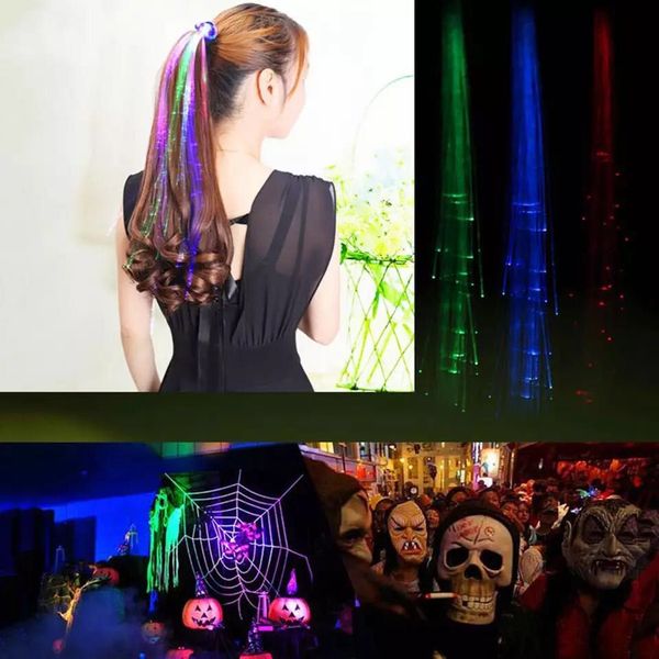 

flash hair2020 ppin for.led parsbdbsbty sho flashiesnsbskabxng hair braid headdress quality, Blue;red