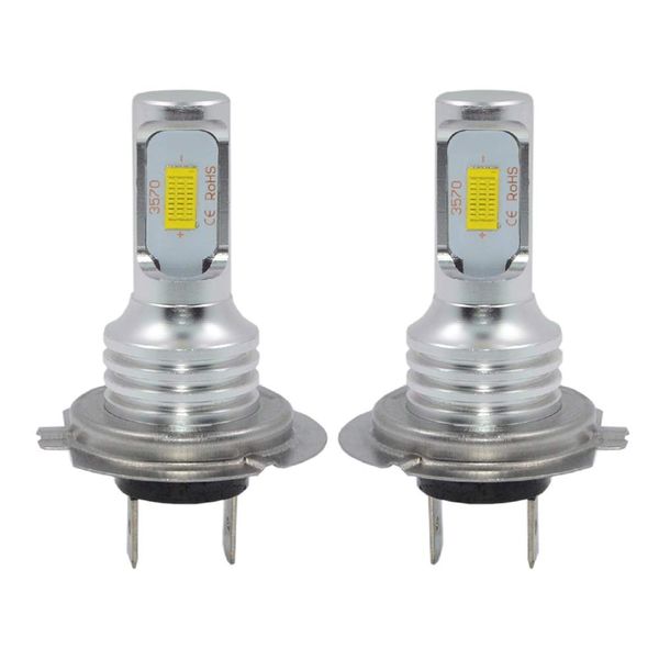 

h7 3570 chip external led bulb car led fog driving lights lamp light source white 6000k xenon bulb car fog lamps accessories