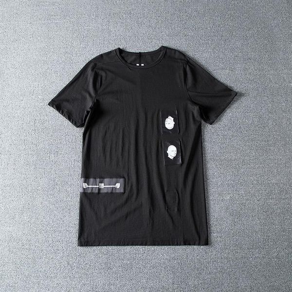 

2019ss Men Cotton T-Shirts Tops Tees Owen Gothic Women Summer Black White Ro T-Shirt