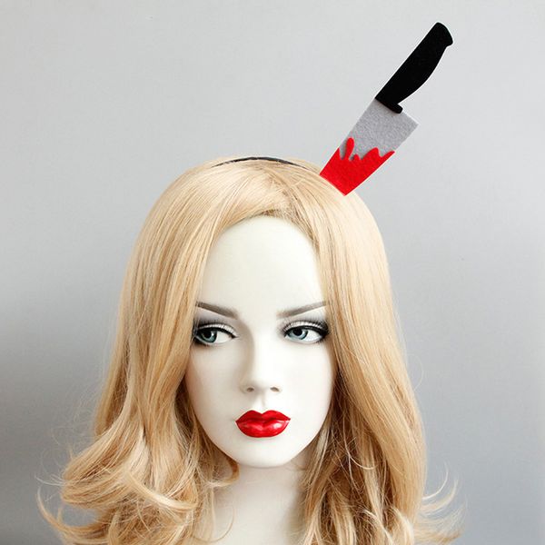 2019 Wacky Bleeding Chopper Headband Strange Dagger Hair Bands For Girls Funny Knife Hair Accessories For Kids From Singlixapparel 2 31 Dhgate Com