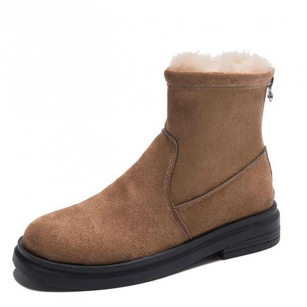 

2020 new women boots mid-calf down high waterproof ladies snow winter shoes woman plush insole black women boots zh100088