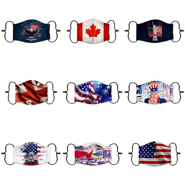 

20 1pcs fashion party anime designer face mask fun fancy dress washable mouth muffle mask reusable dust warm windproof cotton masks #441