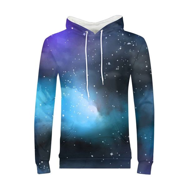 

hoodies men 3d printed galaxy aurora starry sweatshirts jacket pullover tracksuits street wear out coat harajuku pullover hombre, Black
