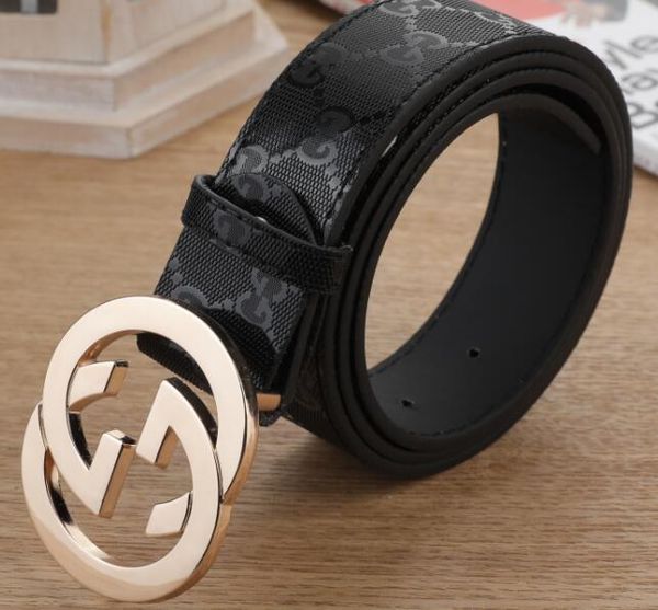 

Big large buckle genuine leather belt with de igner belt men women new men belt luxury belt 01101 9