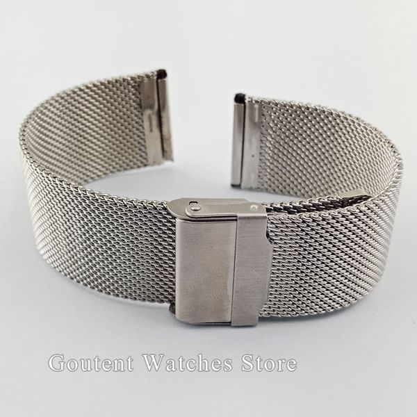 

selling 22mm watch band stainless steel strap replacement bracelet for watches, Black;brown