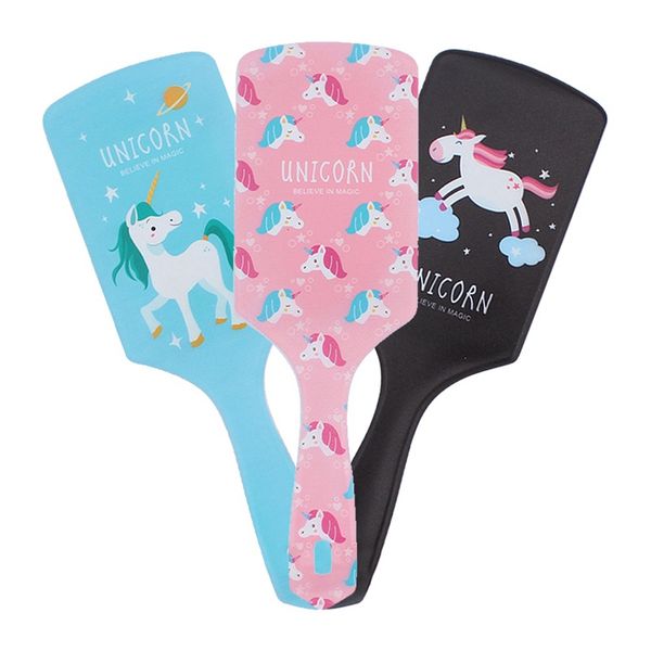 

wholesale cute animal anti-static hair brush massage comb shower wet detangle hair brush salon styling tools four colors, Silver