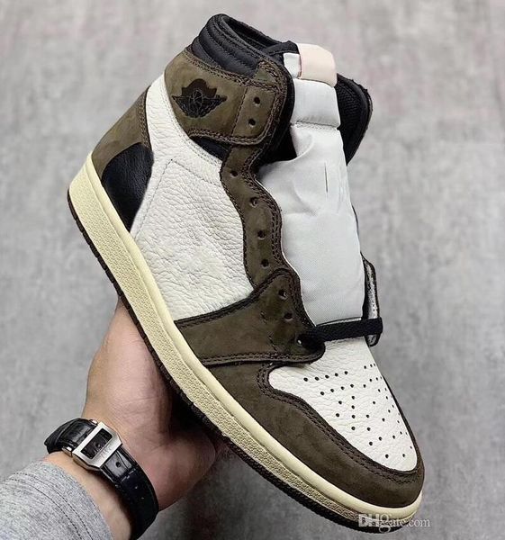 

jumpman scotts 1 high og cactus jack men designer basketball shoes i sail black dark mocha university red women fashion trainers