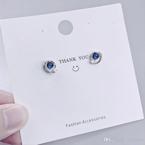 

starry sky ocean blue gemstone ад еѬги 925 еѬлингового еѬебѬа аѬма еѬги дл женин мод Golden