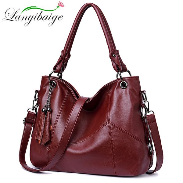 

women leather shoulder bag for women crossbody bag sheepskin handbags tote sac main femme ladies hand