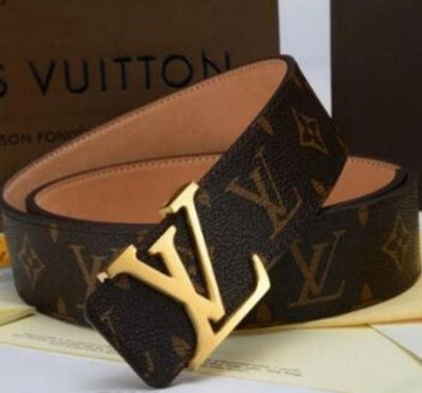 

new style luxury genuine leather belt for men and women fashion smooth/pin buckle plaid belt designers belt cowhide jeans girdl, Black;brown