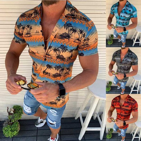 

мужские рубашки с коротким рукавом 2020 гавайского летом camisas masculina бич мужских рубашек вскользь тонких рубашек мужчин платье одежды, White;black