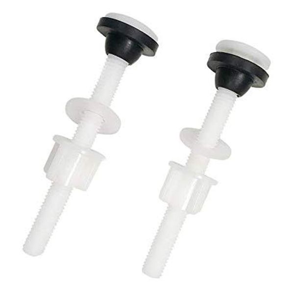 

10 pack plastic bolts with washers suitable for fastening and repairing your toilet tank or seat easy to instal other bath toilet supplies