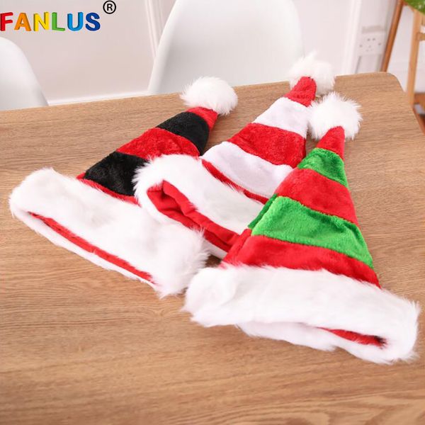 

1pcs christmas hat for party decorations home kids xmas gifts for children caps pet santa newborn baby shower favors decor