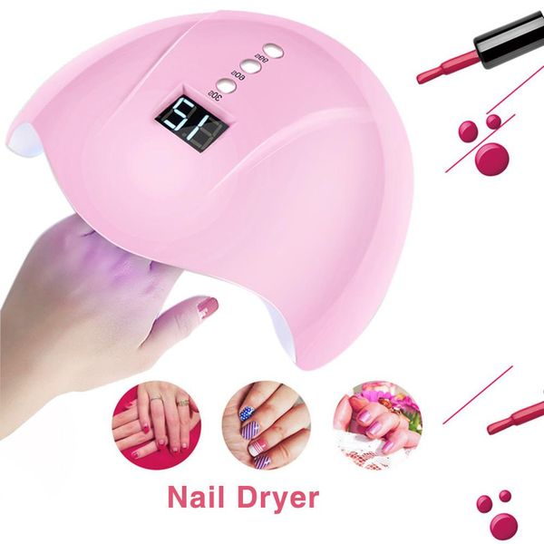 

nail dryer 36w uv led lamp nail dryer 12 leds uv lamps for all types gel machine curing 60s/90s timer usb beauty tools
