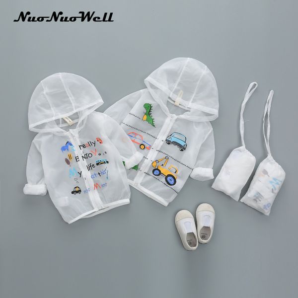 

2018 boys and girls summer hooded coat lightweight breathable sunscreen coat children's clothes fashion style white color, Black