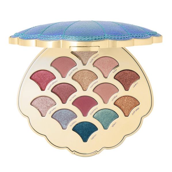 

Golden la er 14 color glitter himmer matte pigmented diamond glitter mermaid eye hadow di h hell eye hadow palette with mirror