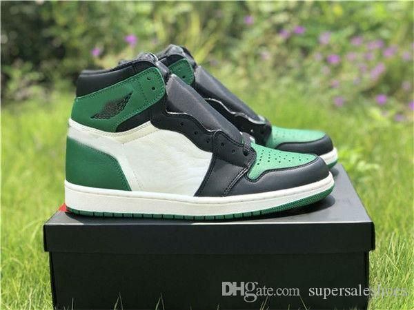 

wholesale 1 i high og green pine white purple court men basketball shoes designer 1s sneakers sports outdoor trainers size 7-12
