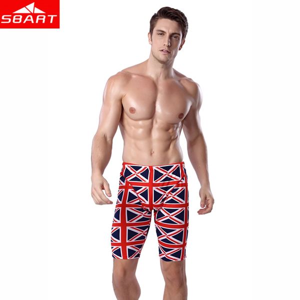 

flag prints men' body suits trunks knee length adjustable tied men swimsuits trunk bathing suits plus size men swim trunk