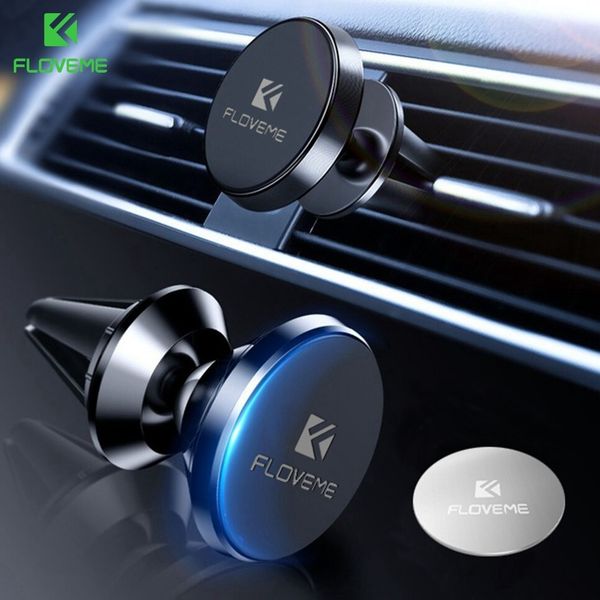 Magnetic Car Phone Holder For Iphone Xr Xs Max 360 Degree Air Mount Stand Car Holder For Phone In Car Soporte Movil Auto Purple Car Interior