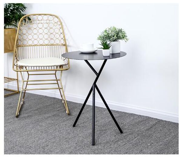 

round coffee table living room furniture in a few restaurants corner house nordic simple home iron art tea tables